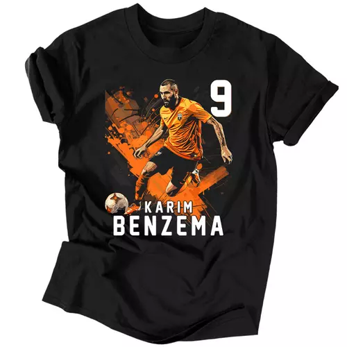 Karim Benzema Fan Art férfi póló (Fekete)