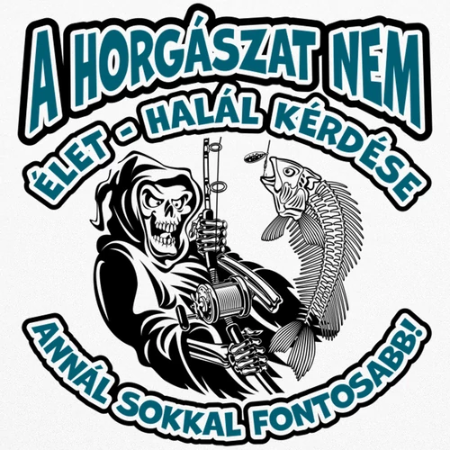 A horgászat... fém bögre (B_Fehér)