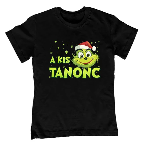 Kis tanonc gyerek póló (Fekete)