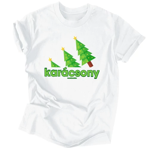Karácsony férfi póló (Fehér)