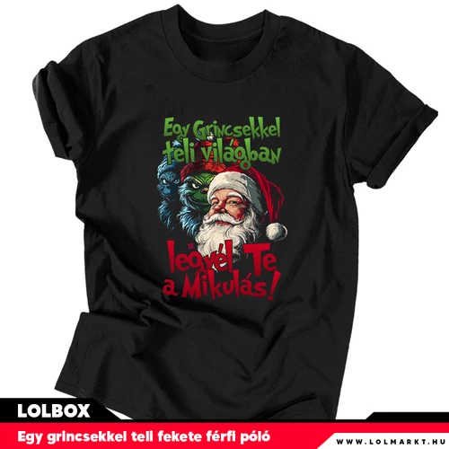 LOLBOX - férfi grinch pólók egy boxban