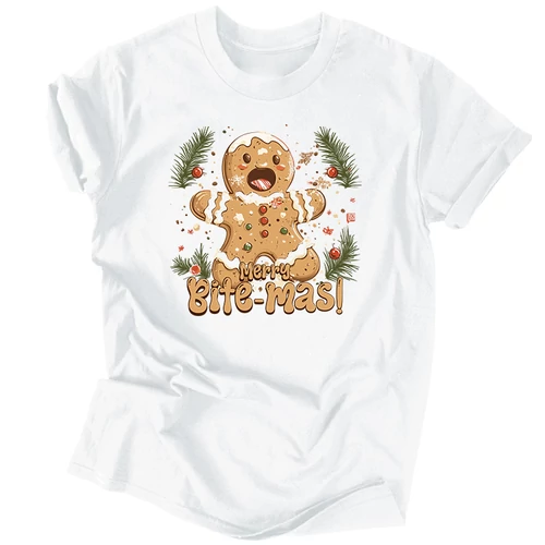Merry Bite-mas! férfi póló (Fehér)