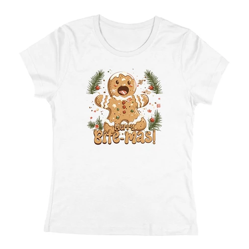 Merry Bite-mas! női póló (Fehér)