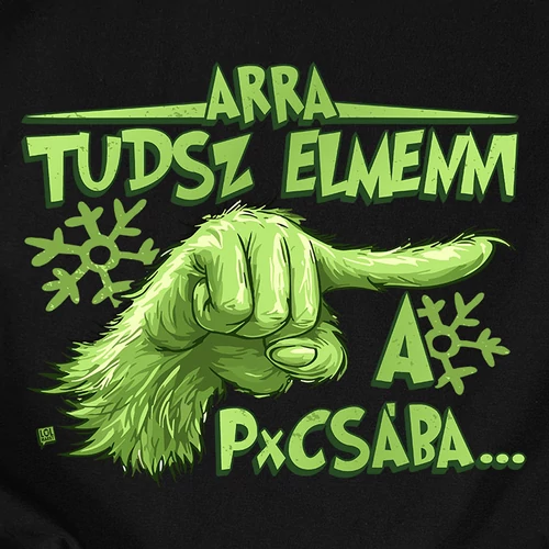 Arra tudsz elmenni férfi póló (B_fekete)