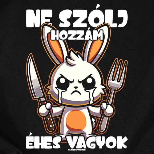 Ne szólj hozzám férfi póló (B_Fekete)