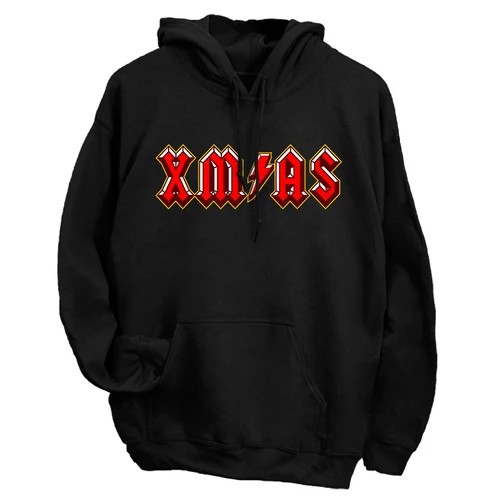 XMAS kapucnis pulóver (Fekete)