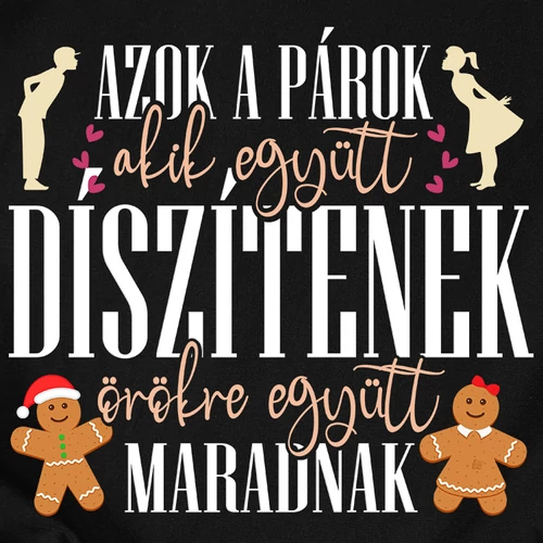 Örökkre együtt páros póló (B_fekete)