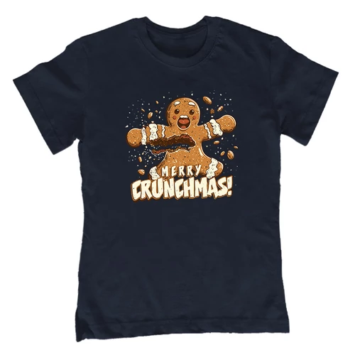 Merry Crunchmas gyerek póló (Sötétkék)