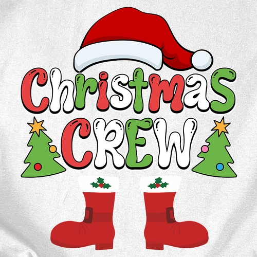 Christmas crew férfi póló (B_fehér)