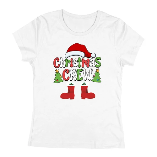 Christmas crew női póló (Fehér)