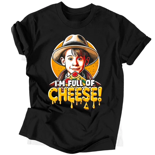 Full of cheese férfi póló (Fekete)