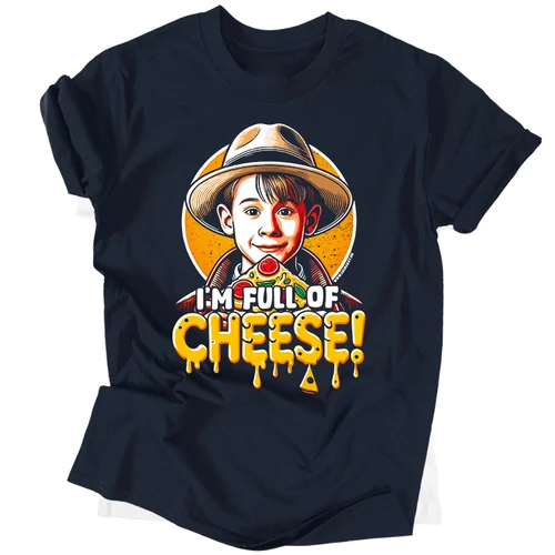 Full of cheese férfi póló (Sötétkék)