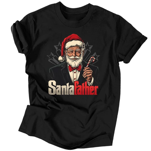 Santafather férfi póló (Fekete)