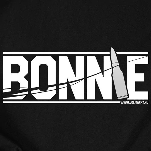 Bonnie és Clyde páros kapucnis pulóverek (B_fekete)