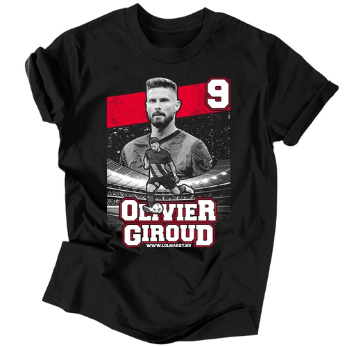 Olivier Giroud szurkolói férfi póló (Fekete)