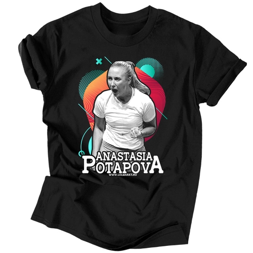 Anastasia Potapova férfi póló (Fekete)