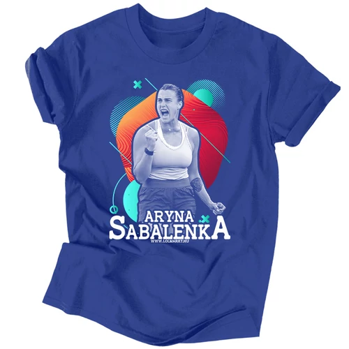 Aryna Sabalenka férfi póló (Királykék)