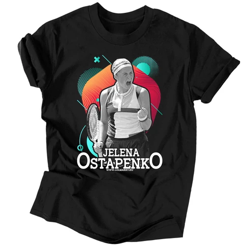  Jelena Ostapenko férfi póló (Fekete)