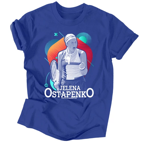 Jelena Ostapenko férfi póló (Királykék)