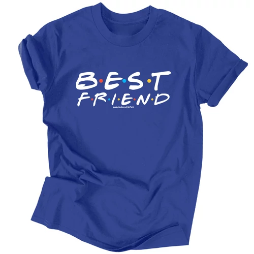Best friend férfi póló (Királykék)