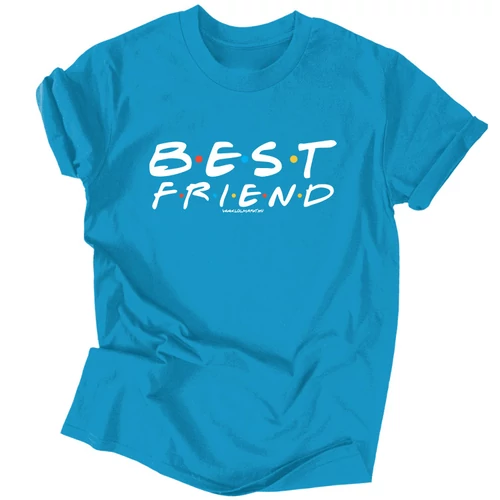 Best friend férfi póló (Türkiz)
