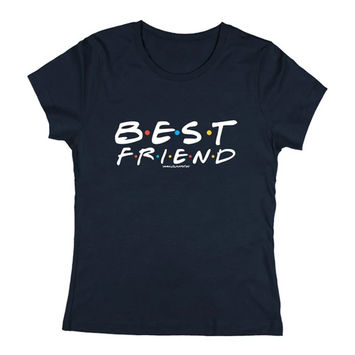 Best friend női póló (Sötétkék)
