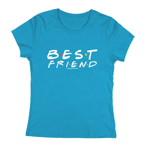 Best friend női póló (Türkiz)