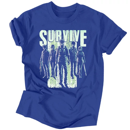 Survive férfi póló (Királykék)