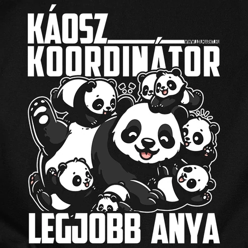 Káosz csapat páros póló szett (B_fekete)