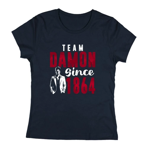 Team Damon női póló (Sötétkék)
