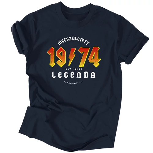 Megszületett egy legenda férfi póló (Sötétkék)