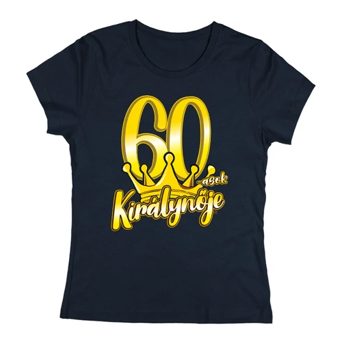 60-asok királynője női póló (Sötétkék)