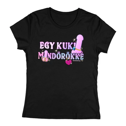 Egy kuki mindörökké női póló (Sötétkék)