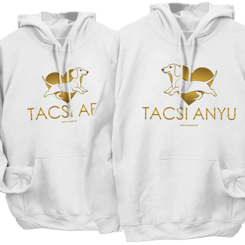  Tacsi Anyu/Tacsi Apu kapucnis pulóverek (Fehér)