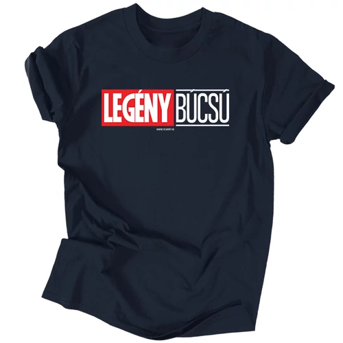  LEGÉNYbúcsú férfi póló (Sötétkék)