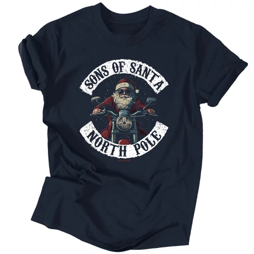Sons of Santa férfi póló (Sötétkék)