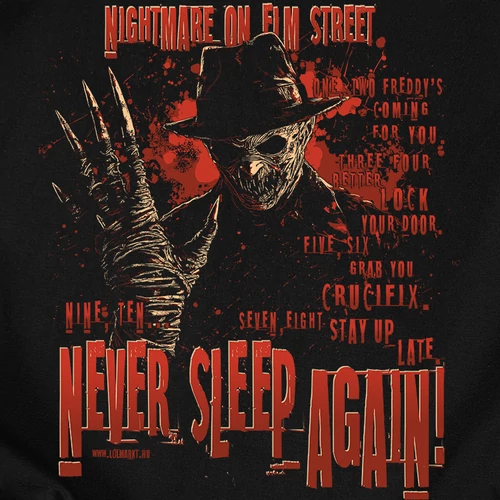 Never sleep again férfi póló