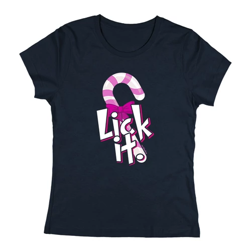 Lick it női póló (Sötétkék)