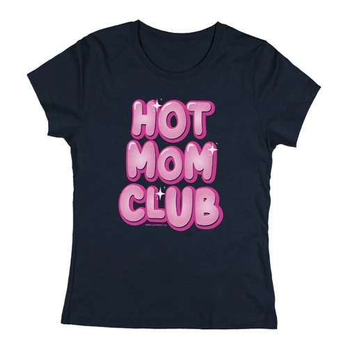 Hot mom club női póló (Sötétkék)