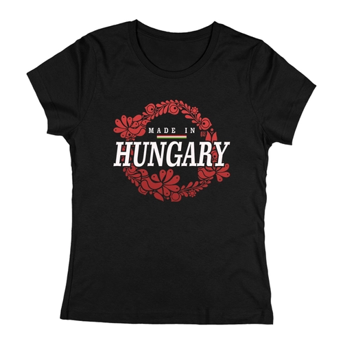 Hungary női póló (Fekete)