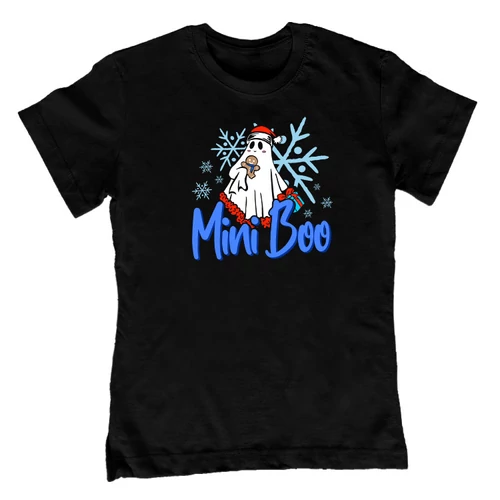 Mini Boo gyerek póló (Fekete)