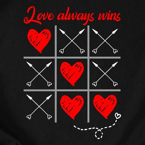 Love always wins női póló (B_Fekete)