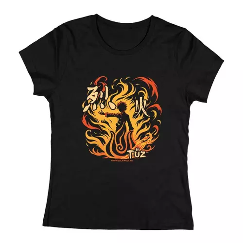 Avatar - Tűz női póló (Fekete)
