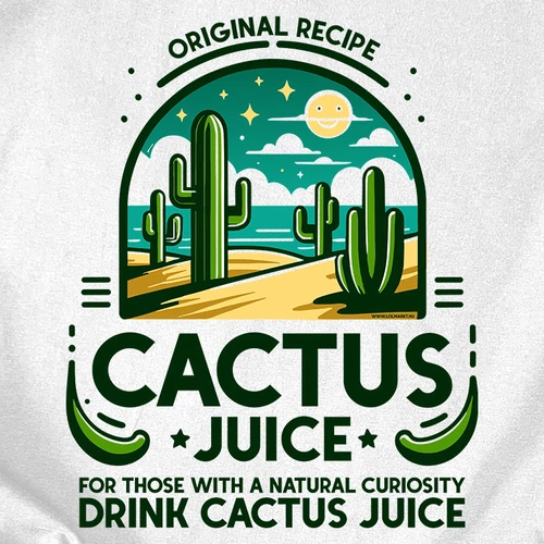 Avatar - Cactus juice férfi póló (B_Feher)