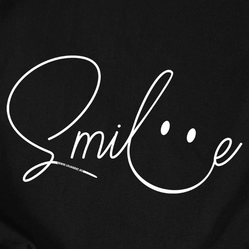 Smile gyerek póló (B_Fekete)
