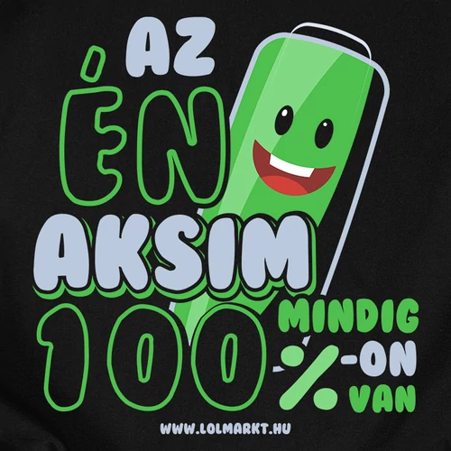 Az én aksim páros póló szett (Gyerek B_Fekete)