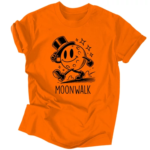 Moonwalk férfi póló (Narancs)