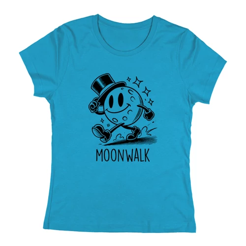 Moonwalk női póló (Türkiz)