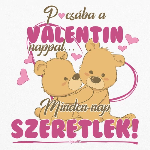 P.csába a Valentin nappal fém bögre