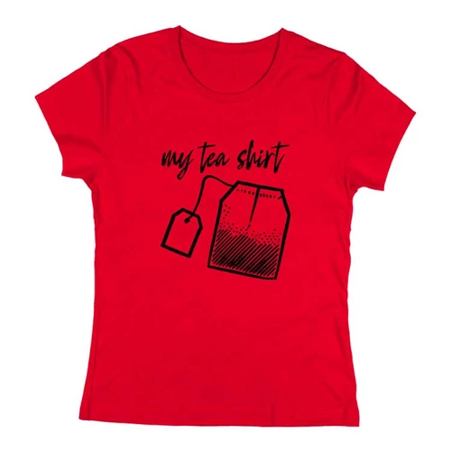 My tea shirt  női póló (Piros)